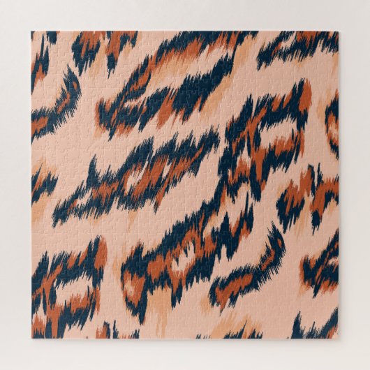 Luipaard Print: Textiel naadloos ontwerp. Legpuzzel (Verticaal)
