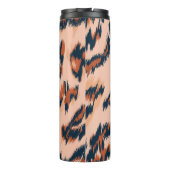 Luipaard Print: Textiel naadloos ontwerp. Thermosbeker (Achterkant)