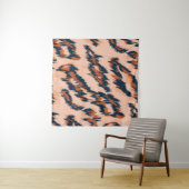 Luipaard Print: Textiel naadloos ontwerp. Wandkleed (In Situ (horizontaal))