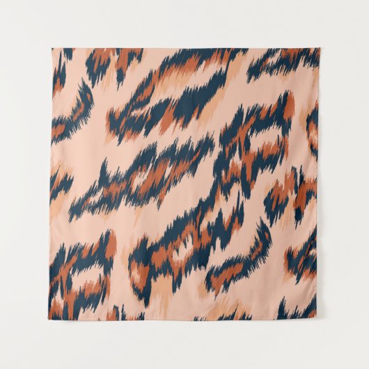 Luipaard Print: Textiel naadloos ontwerp. Wandkleed (Voorkant)