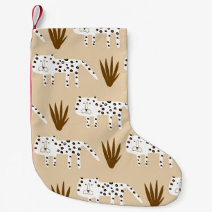Luipaard print: Tijdloos patroon. Kleine Kerstsok