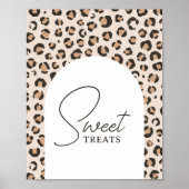 Luipaard Print Verjaardagsfeestje Sweet Treats Tek (Voorkant)
