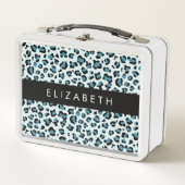 Luipaard Print, Vlekken, Blauwe luipaard, Jouw naa (Voorkant)