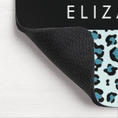 Luipaard Print, Vlekken, Blauwe luipaard, Jouw naa Muismat (Hoek)