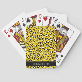 Luipaard Print, Vlekken, Gele Luipaard, Jouw naam Pokerkaarten