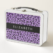 Luipaard Print, Vlekken, Paarse luipaard, Jouw naa (Voorkant)