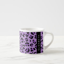 Luipaard Print, Vlekken, Paarse luipaard, Jouw naa Espresso Kop