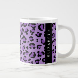 Luipaard Print, Vlekken, Paarse luipaard, Jouw naa Grote Koffiekop