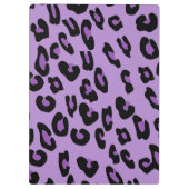 Luipaard Print, Vlekken, Paarse luipaard, Jouw naa Klembord (Achterkant)