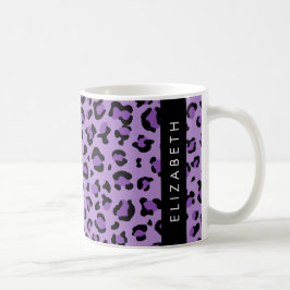 Luipaard Print, Vlekken, Paarse luipaard, Jouw naa Koffiemok