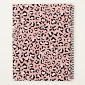 Luipaard Print, Vlekken, Roze Luipaard, Jouw naam Planner (Achterkant)