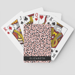 Luipaard Print, Vlekken, Roze Luipaard, Jouw naam Pokerkaarten