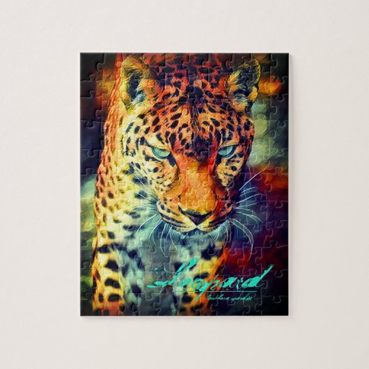 Luipaard [puzzel: 110P] Legpuzzel (Verticaal)