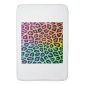 luipaard regenboog achtergrond badmat (Voorkant Verticaal)