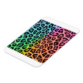 luipaard regenboog achtergrond magneet (Linkerzijde)