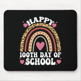 Luipaard Regenboog Gelukkige 100e Dag School Schat Muismat