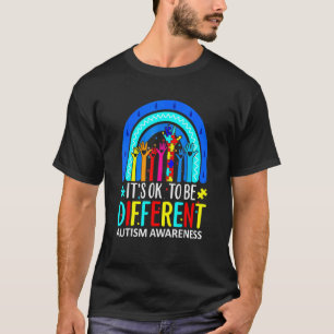 Luipaard Regenboog Het Is Ok Om Verschillend Te Zi T-shirt