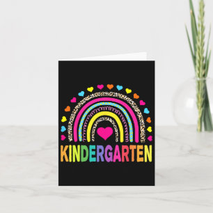 Luipaard Regenboog Kleuterleidster Eerste Dag Van Kaart