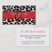 luipaard; Rood Visitekaartje (Voorkant / Achterkant)