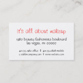 luipaard; Rood Visitekaartje (Achterkant)