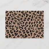 Luipaard & Roze Baby Luier Raffle Insert Kaarten (Achterkant)