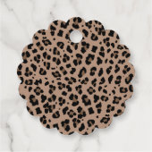 Luipaard & Roze Baby shower Kaarsengebed Bedankjes Labels (Achterkant)