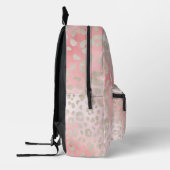 Luipaard roze bedrukte rugzak (Links)