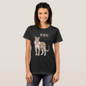 Luipaard Roze Strik T-shirt (Voorkant volledig)