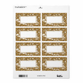 Luipaard schiet harten en sterren etiket (Full Sheet)