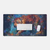 Luipaard schilderij bureaumat (Keyboard & Muis)