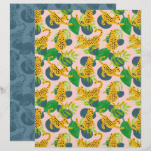 Luipaard scrapbookpapier