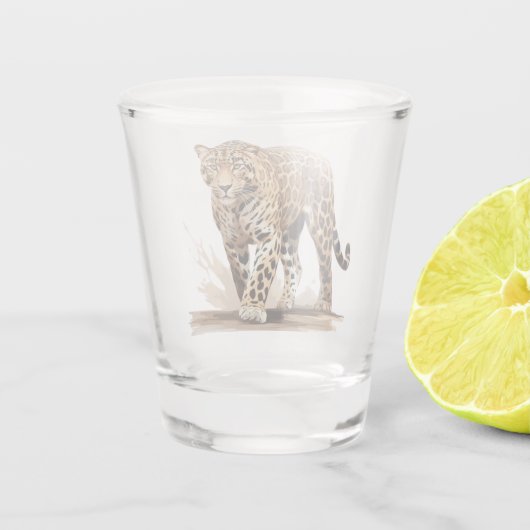 Luipaard Shot Glas (Achterkant)