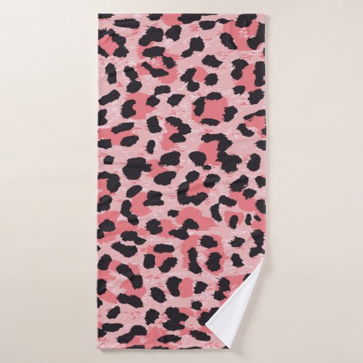Luipaard skin:  naadloze textuur badhanddoek (Badhanddoek)