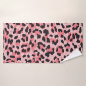 Luipaard skin:  naadloze textuur badhanddoek (Badhanddoek)