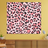 Luipaard skin: naadloze textuur canvas afdruk (Insitu (Woonkamer))