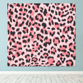 Luipaard skin: naadloze textuur canvas afdruk (Insitu (Houten vloer))