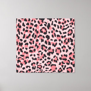 Luipaard skin:  naadloze textuur canvas afdruk