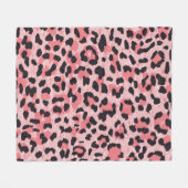 Luipaard skin: naadloze textuur fleece deken (Voorkant (Horizontaal))