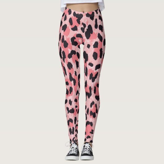 Luipaard skin: naadloze textuur leggings (Voorkant)