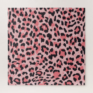 Luipaard skin: naadloze textuur legpuzzel