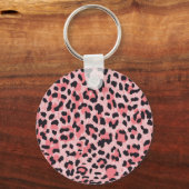 Luipaard skin:  naadloze textuur sleutelhanger (Voorkant)