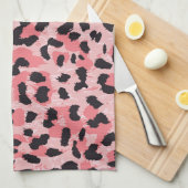 Luipaard skin:  naadloze textuur theedoek (Quarter Fold)