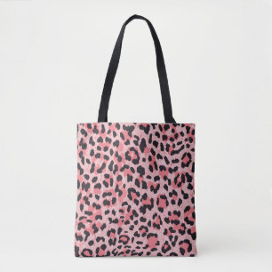 Luipaard skin: naadloze textuur tote bag