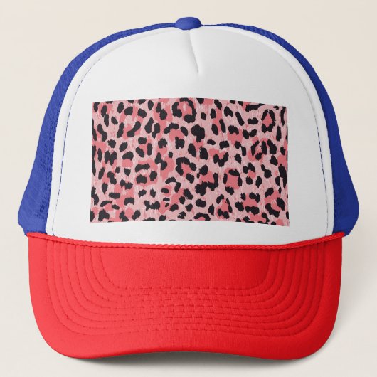 Luipaard skin: naadloze textuur trucker pet (Voorkant)