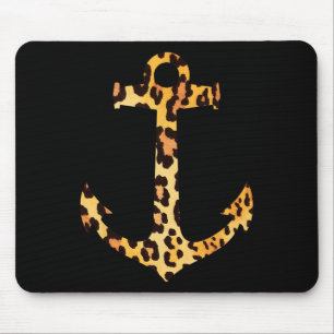 Luipaard Skin Print Patroon Zeevaart Zeilen Muismat