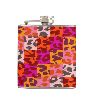 Luipaard Skin Retro Patroon 2 Heupfles