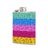 Luipaard Skin Retro Patroon 9 Heupfles (Links)