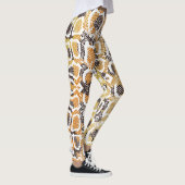 Luipaard Slang Dierlijke Print Textuur Leggings (Rechts)