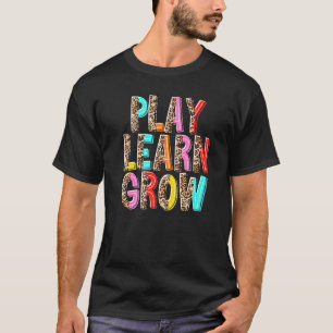 Luipaard Speel Leer Groei Leraar Leven  Terug naar T-shirt