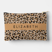 Luipaard, spuiten, bruine luipaard, Jouw naam Etui (Achterkant)